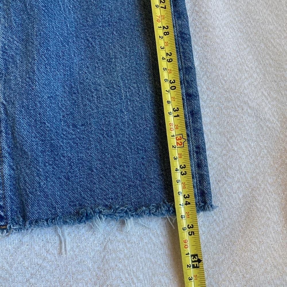 ASOS Design Straight Leg Raw Hem jeans Size 24/32 - Picture 7 of 7
